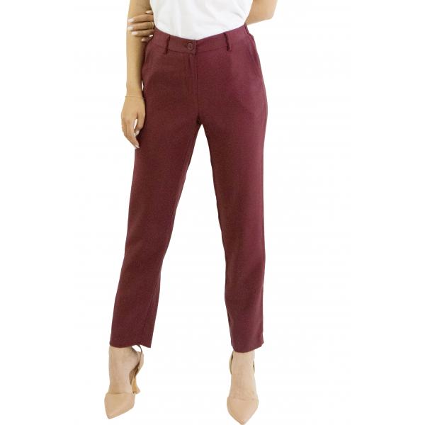 Pantalone in viscosa dritto con elastico dietro  Options 